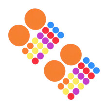 60Pièces Marqueurs De Tapis Colorés Ronds Pour Jeux Et Éducation