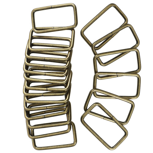 20Pièces Boucles Dorées Zinc Pour Ceintures Sangles Vêtements