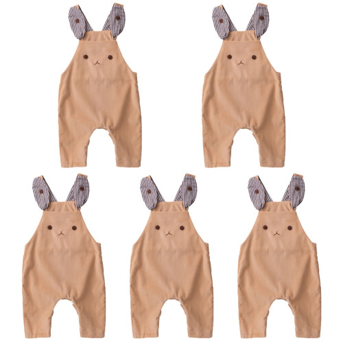 5Pièces Ensemble Photo Bébé - Khaki Tenue Adorable