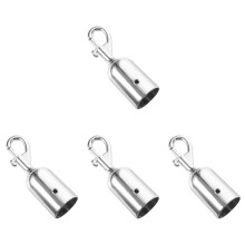 4Pièces Crochets Suspendus Argentés Pour Stanchions Barrières
