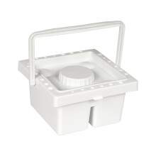 Portable Brush Cleaning Container With Lid 24 Compartments For Organized Storage