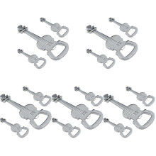 15Pièces Ouvre-Bouteilles Metal Argenté Cadeau Amateurs