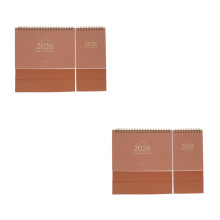4Pièces Calendrier De 2026 Khaki Metal