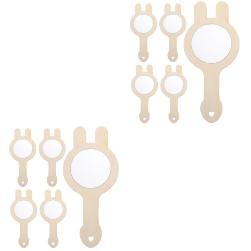 10Pièces Bois DIY Enfant, À Main Brut Couleur Kaki