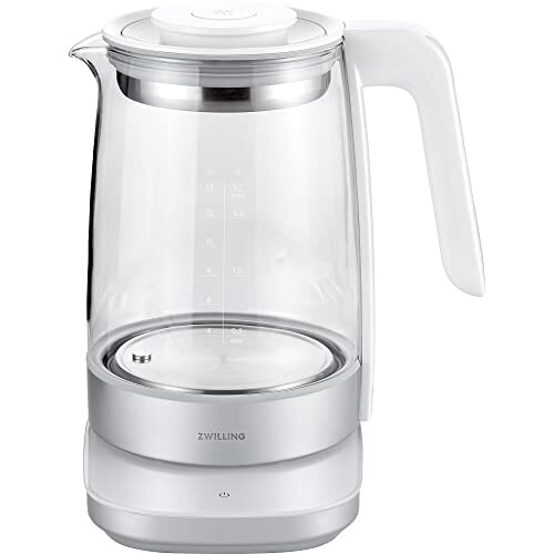 ZWILLING Enfinigy Glass Kettle, Tea Kettle, Silver 1