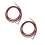 2Pièces Câbles Effet Guitare Nylon Rouge Durable Haute Qualité 1