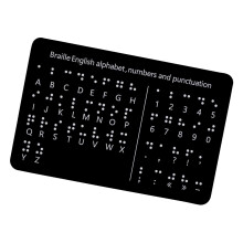 Braille Letter Number Learning Board  Braille Teaching Aid for Blind Kid Adult