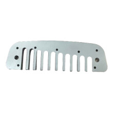 Classical Blues Harmonica 10 Holes Design Metal Texture Body Portable for Travel