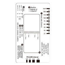 EKG Interpretation Guide Card Convenient EKG Assessment Tool