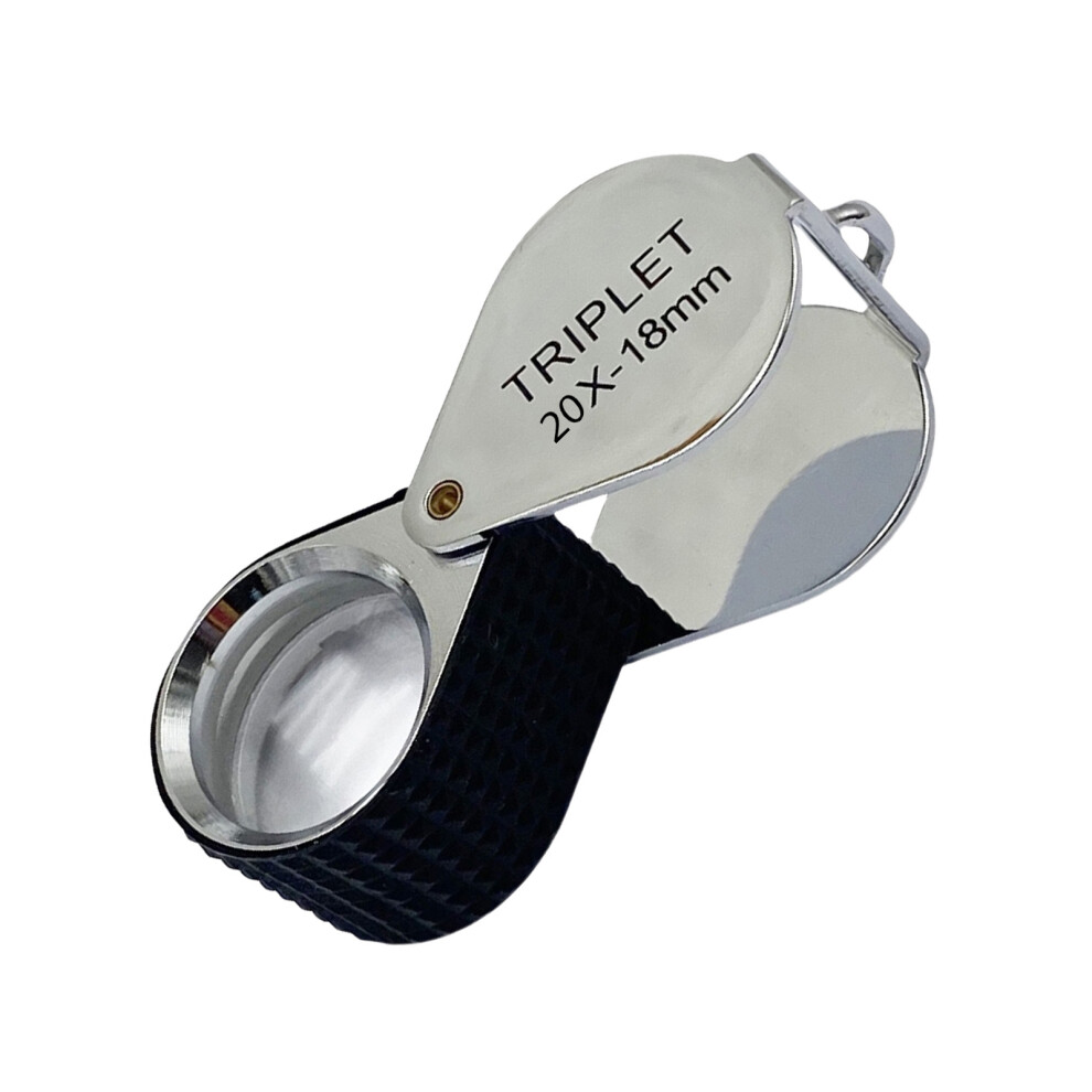 Eye Loupe Magnifier for Stamps Coin Inspection Reading Portable Magnifying Glass White