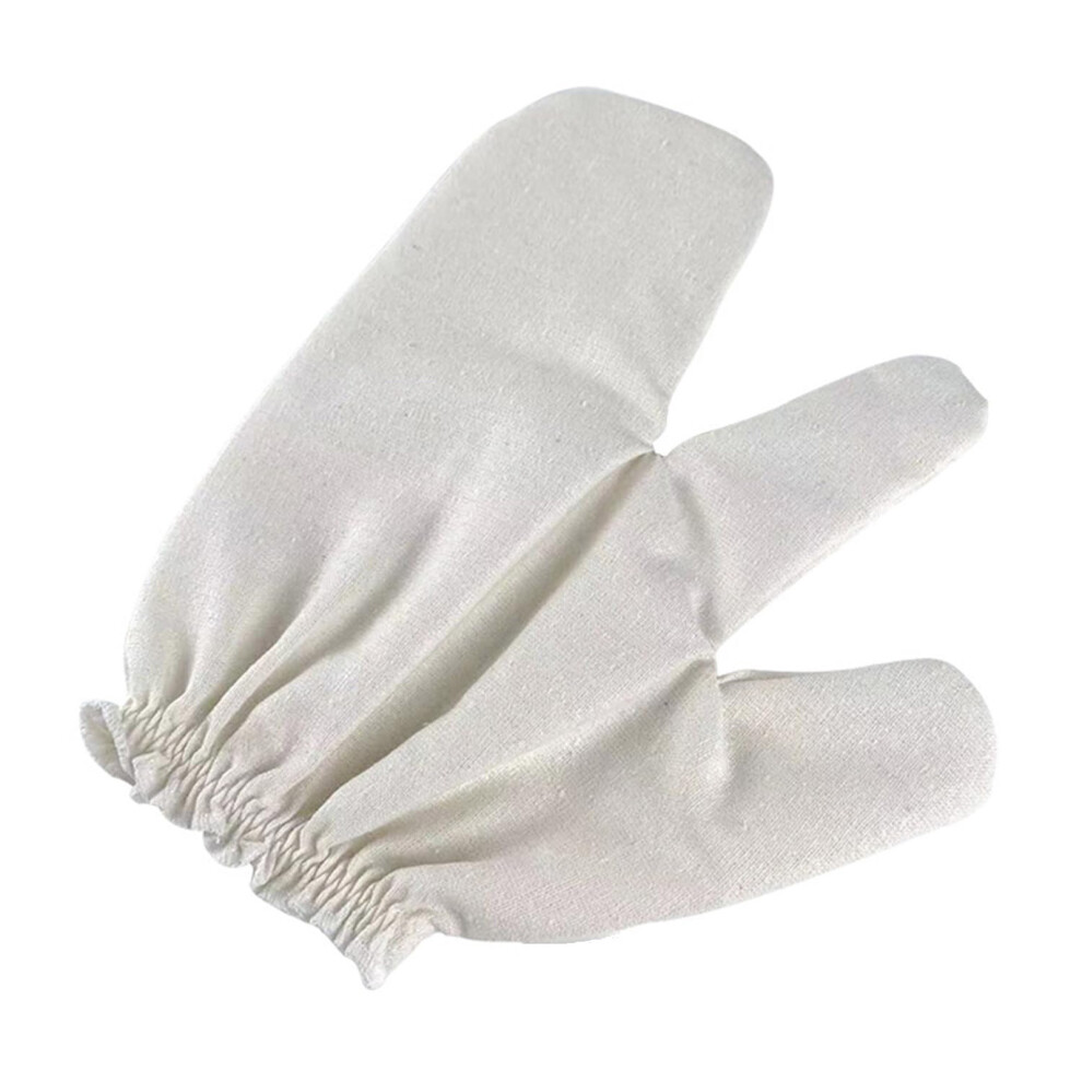 Ergonomic Two Finger Bath Glove Natural Silk Exfoliating Mitt Bath Scrubbing 1