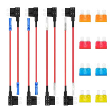 Vehicle Fuses Holder Set with Standard Blade Fuses&Puller for Circuit medium size