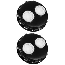 2Pièces Couvercle Hermétique Noir Pour Seau Plastique Ventilation