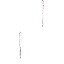 2Pièces Téléphone Perles Violet Suspendre Collier Élégant