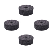8St Cymbal Vilten Wasjes Grijs Voor Drum En Gitaar Strap Knoppen
