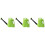 3Pièces Arrosoirs Plastique Vert, Grand Réservoir, Design 1