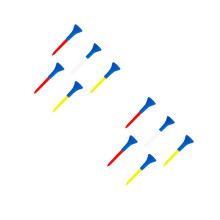 10Pièces Kit Tee De Golf Coloré Matériel Premium Résistant