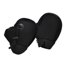 Easy Install Motorcycle Handlebar Mitts Motorcycle Hand Guard for Year Round Use Black