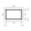 MICEL - 94506 Microwave Frame in ABS Plastic, Self-Cutting, Grey, 600 x 400 mm. 2