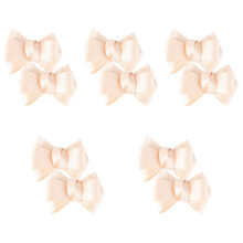 10Pièces Nœuds Beige En Pour Ornements Vêtements Et Accessoires