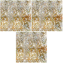 3Pièces Film Autocollant Fenêtre Paillettes Effet 3D