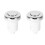2Pièces Bouton Air Multifonction Argenté Pour Accessoire 1