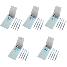 5Ensembles Coffret Pinceaux Femmes Portable Bois