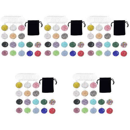 5Ensembles Accessoires Verres Vin Identifiants Réutilisables Colorés