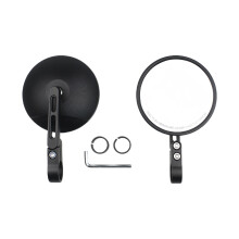 Motorcycle Handlebar Mirror Adjustable 360 Degree Rotation Wide Visibility 2pcs