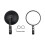 Motorcycle Handlebar Mirror Adjustable 360 Degree Rotation Wide Visibility 2pcs 1