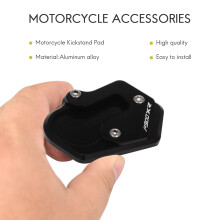 Motorbike Kickstand Foot Side Stand Extension Pad Support Plate for F900XR F900 XR F 900XR 2020(Black)
