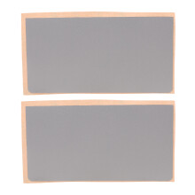 2 Pcs Silver Adhesive Touchpad Covers PVC Materials Laptop Repair Parts