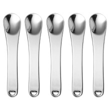 5St Make-Up Spatulas Zilverkleurig Voor En Huidverzorging