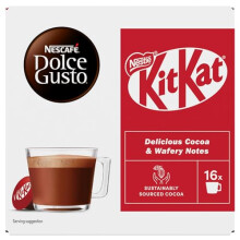Nescafé Dolce Gusto Kit Kat Hot Chocolate Pods, 16 Capsules (16 Servings)