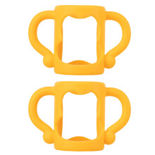 14Pièces Poignées Bébé Silicone Orange Faciles À