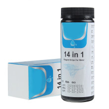 14 In 1 Striscia di Test per Acqua Potabile da Piscina 50/100PCS Tester di Qualità dell'Acqua del Rubinetto per Testare Durezza PH Bromo Nitrato