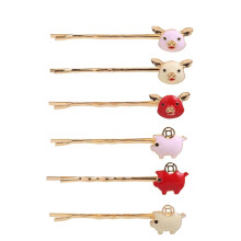 6 Stuks 6 Kleuren Piggy Bobby Speld Varkenshaar Voor Vrouwen
