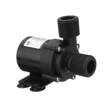 24V/12V Pompa per Acqua Calda per Circolazione Micro Pompa DC con Filettatura da 1/2 Pollice Pompa Subacquea Multifunzionale Senza Spazzole Silen