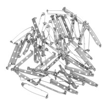 150Pièces Épingles Broches Argentées 37Mm Métal Sûr Pour Femmes