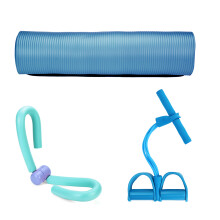 3 Pezzi di tappetini yoga corda di tensione per pedali anello yoga kit di allenamento fitness per esercizi indoor