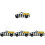4Pièces Décor Suspendu Style Porte Mur 1