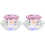 2Pièces Coupes Cristal Rose Couvercles Pour Ongles 1
