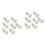 200Pièces Clips Plat En Acier Pour Chaussures Argent DIY Création 1