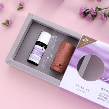 ALIN DE ROSE Olio Essenziale di Lavanda Bulgara Naturale per il Sonno Aromaterapia Rilassamento con Diffusore in wood per Cura della Pelle Spa M