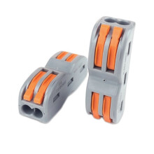 10 stuks 2-pins draad dockconnector terminalblok universeel snel terminalblok SPL-2 elektrische kabel draadconnector terminal butt joint kabelcon