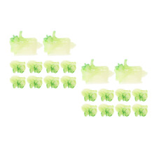 20St Mini Huis Figuren Duurzaam Resin Groen Decoratief
