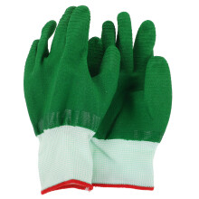 Labor Handschoenen Voor Buitenwerkzaamheden In Groen Rubber 4 Paren