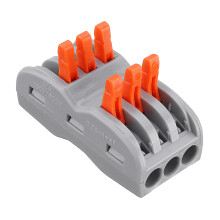 Minleaf 9Stuks 3Pin Draad Docking Connector Terminaalblok Universeel Snelle Terminaalblok Elektrische Kabel Draad Connector Terminaal 0. 08-4. 0mm