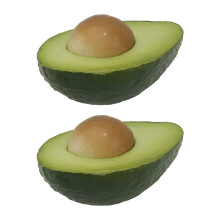 6Pièces Accessoires Avocat Simulés Verts Pour Photo Magasin