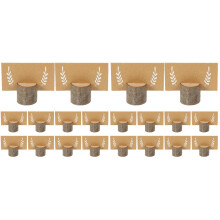 2Ensembles Supports De Cartes En Bois Naturel Pour Centre De Table